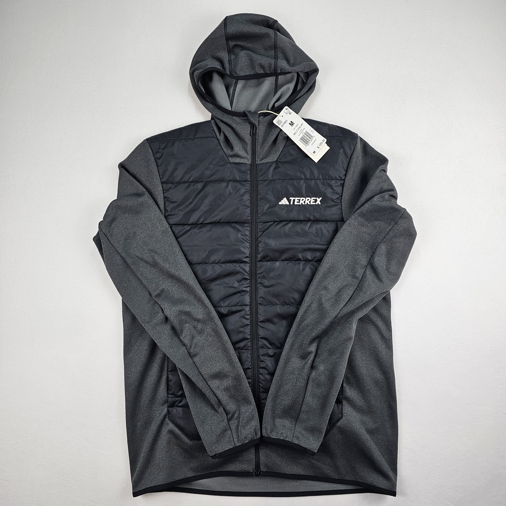 Adidas Terrex Multi Hybrid Insulated Hooded Jacket Black IR7883 Men’s Sz Medium